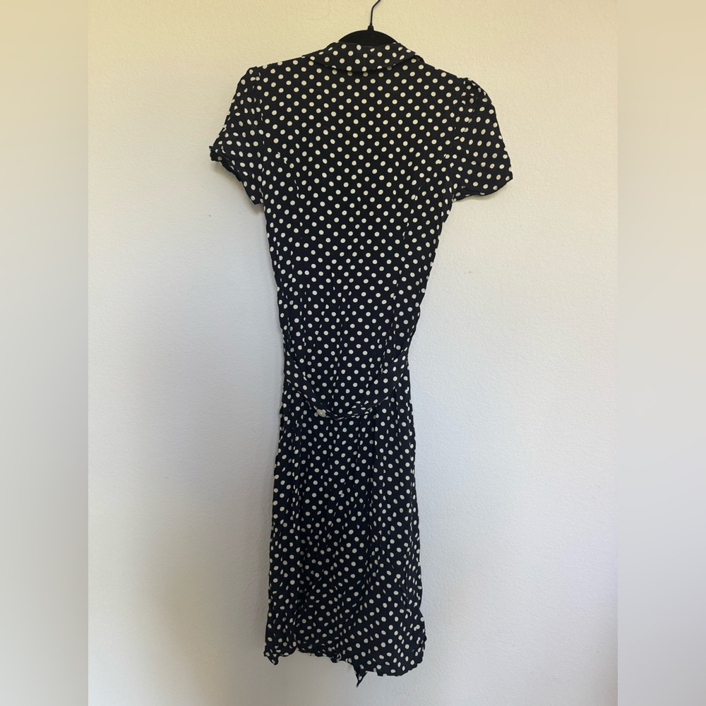 Rouje Marin polka dot dress 38 black white - Picture 7 of 10